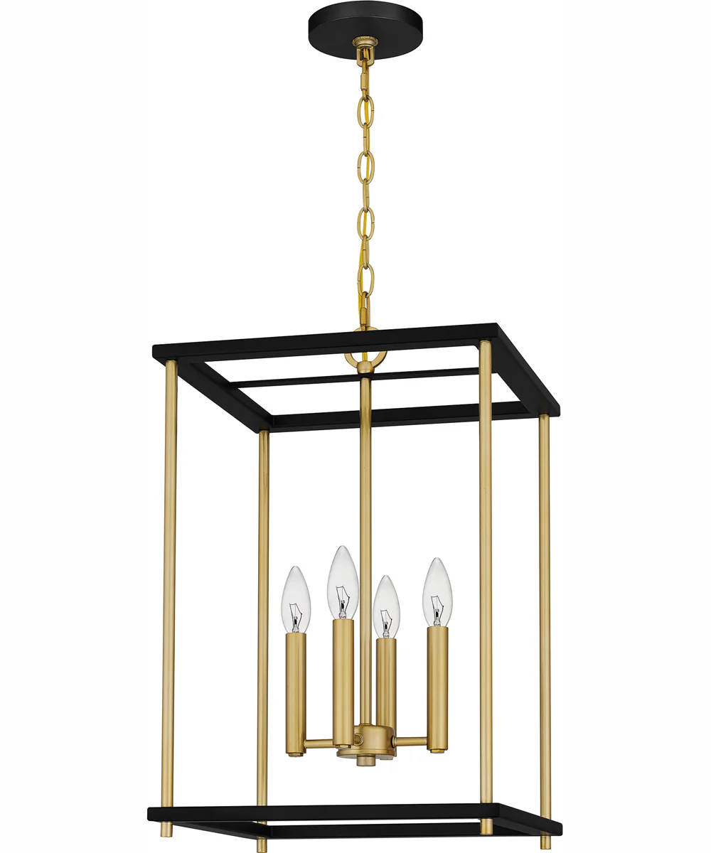 Kynwyd 4-light Pendant Matte Black - Image 3