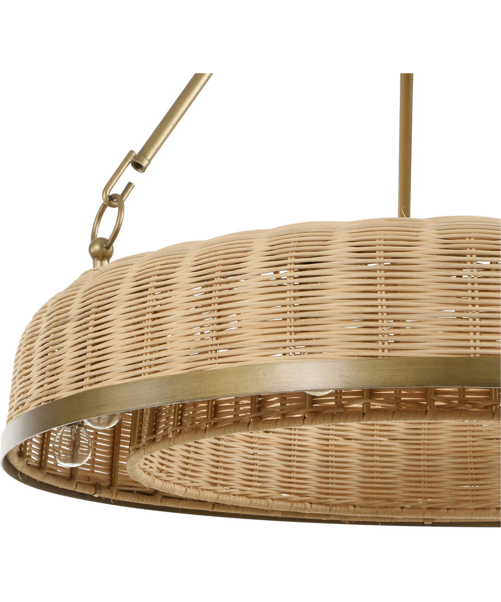 Ladakh 9 Light Round Wicker Pendant - Image 3