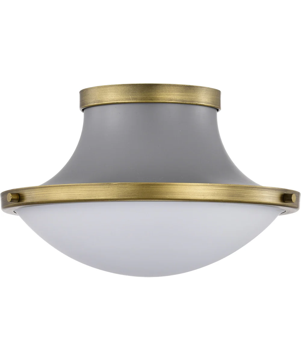 Lafayette 1-Light Close-to-Ceiling Matte Gray - Image 3