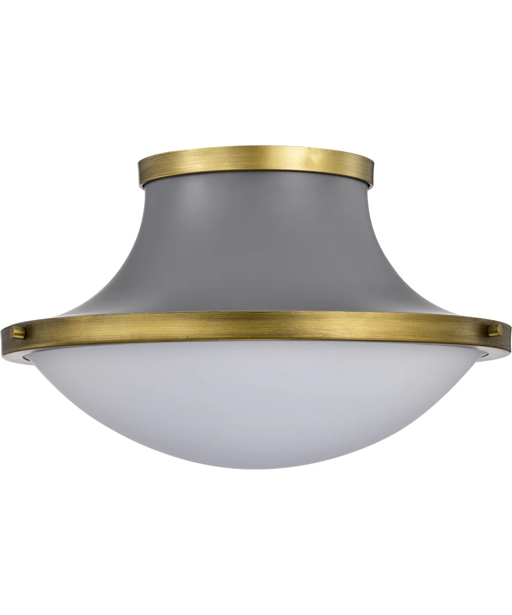 Lafayette 3-Light Close-to-Ceiling Matte Gray - Image 3