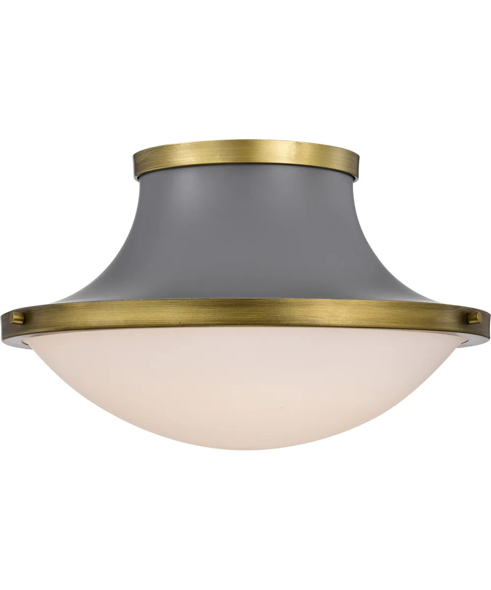 Lafayette 3-Light Close-to-Ceiling Matte Gray - Image 4