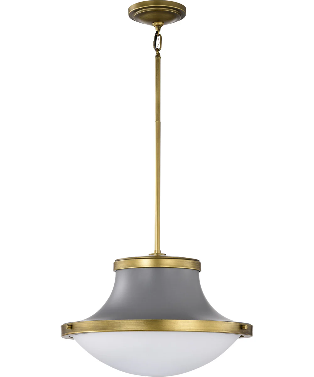 Lafayette 3-Light Pendant Matte Gray - Image 3