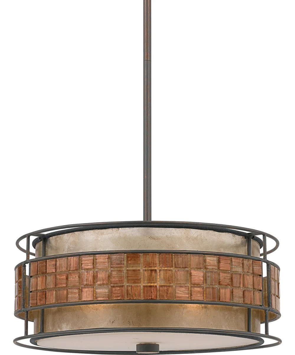 Laguna 3-light Pendant Renaissance Copper