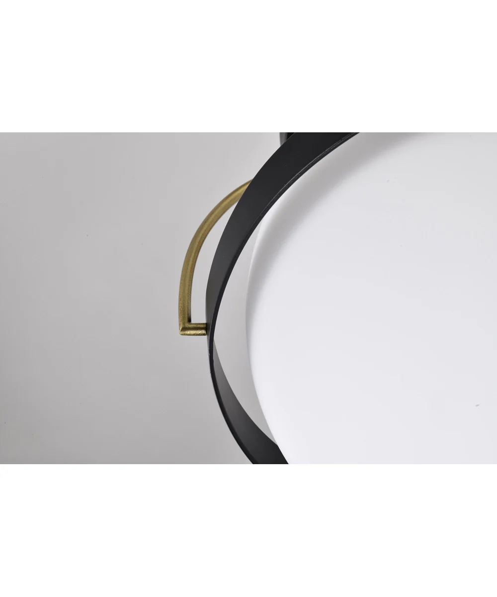 Lakeshore 1-Light Close-to-Ceiling Matte Black - Image 11