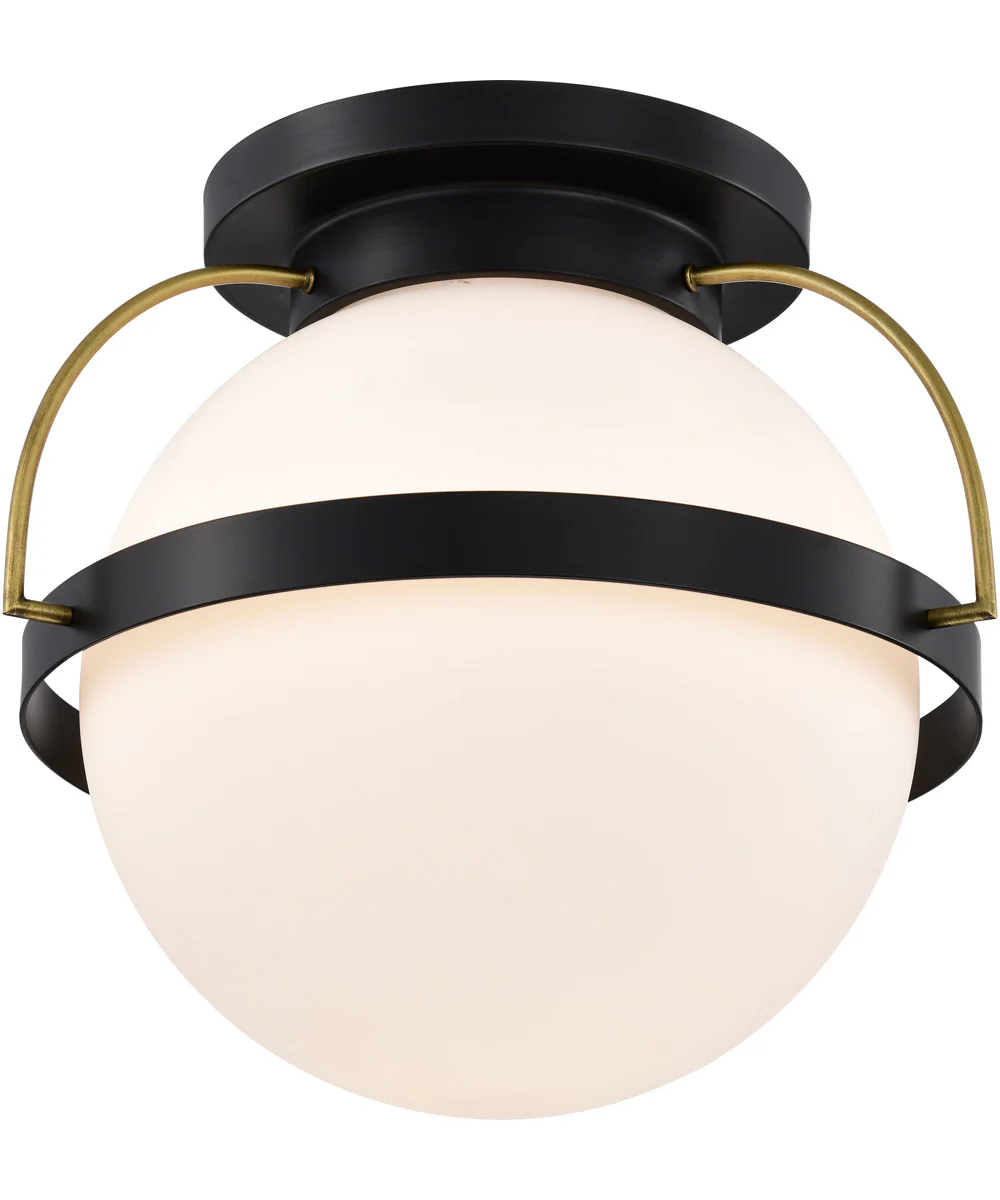 Lakeshore 1-Light Close-to-Ceiling Matte Black - Image 2