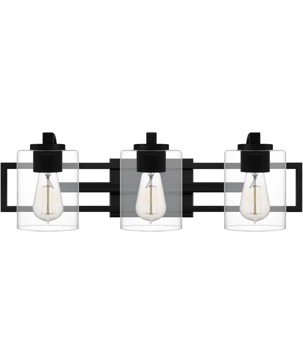 Lansdowne Large 3-light Bath Light Matte Black - Image 3