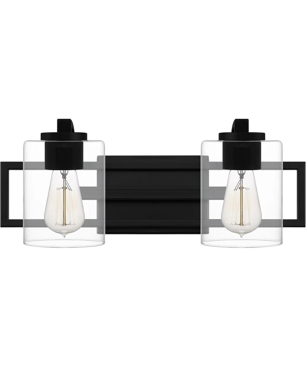 Lansdowne Medium 2-light Bath Light Matte Black - Image 3