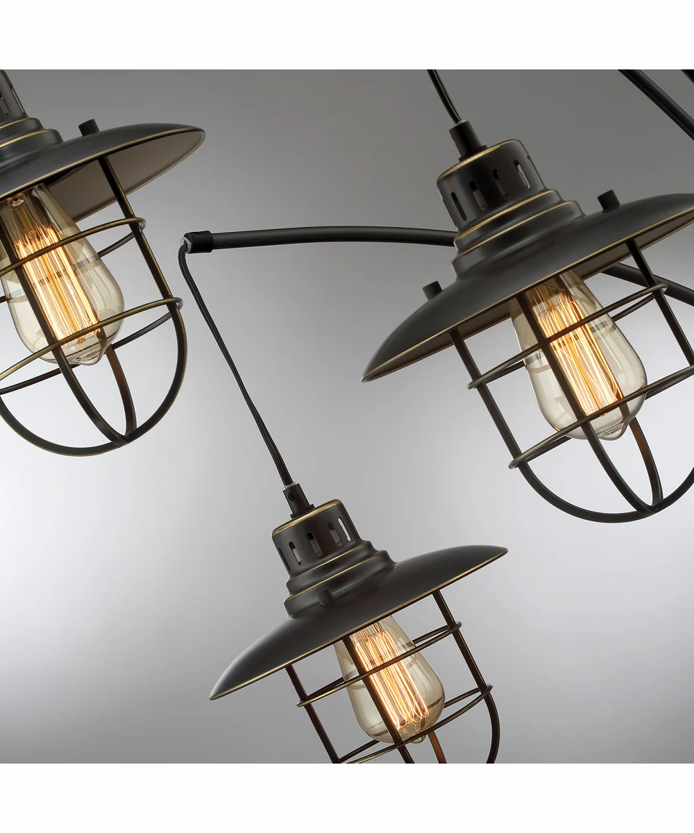 Lanterna II 3-Light 3-Light Arch Lamp D.Brz/Metal Lantern - Image 2