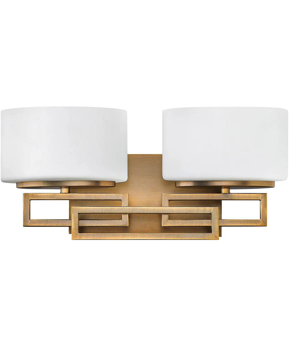 Lanza 2-Light LED Vanity in Brushed Bronze
