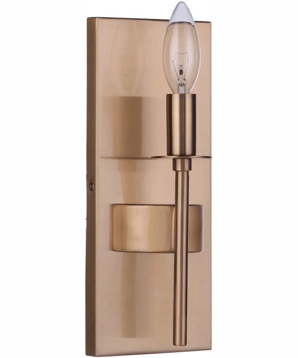 Larrson 1-Light Wall Sconce Satin Brass - Image 4