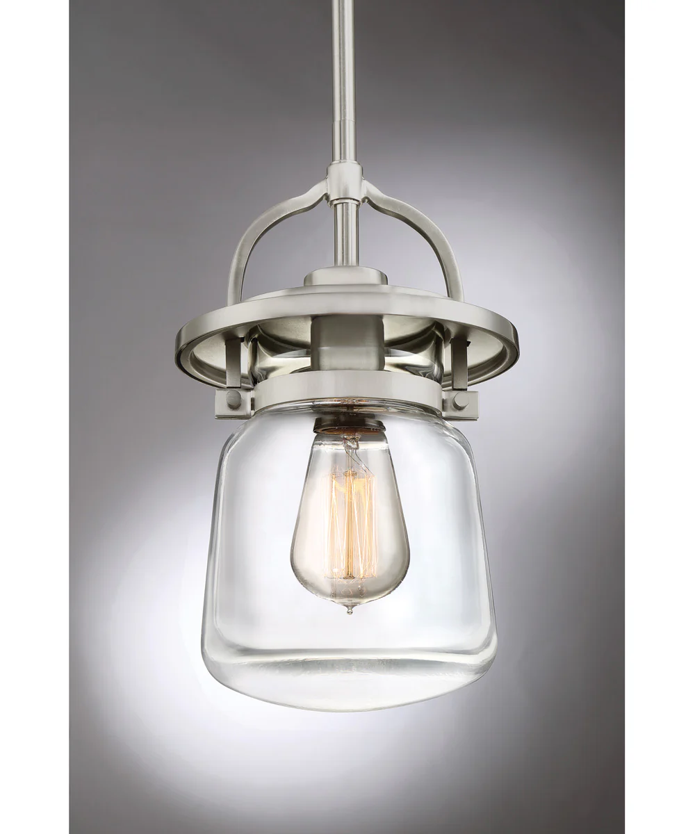 LaSalle Small 1-light Mini Pendant Brushed Nickel - Image 5