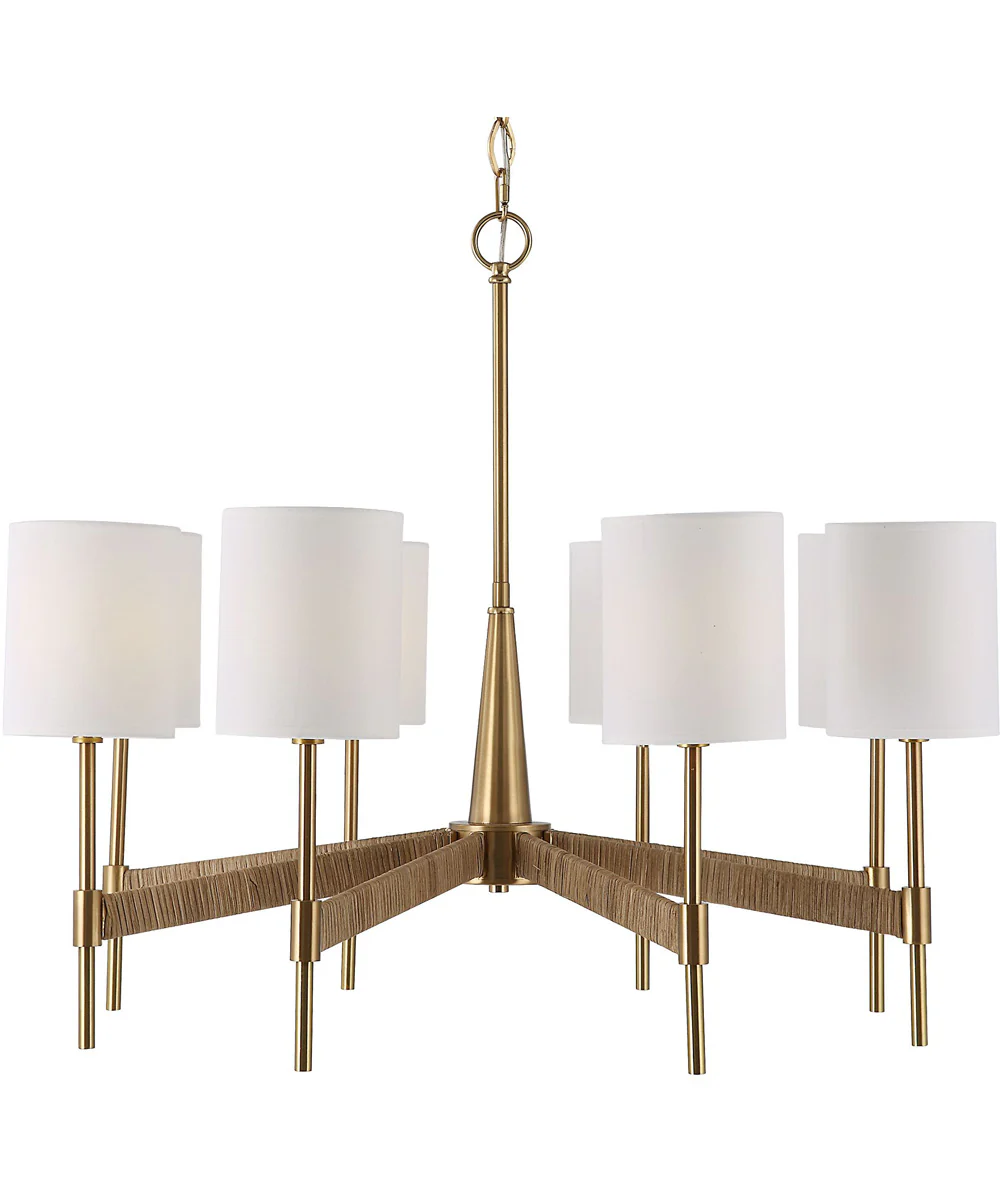 Lautoka Rattan 8 Light Chandelier