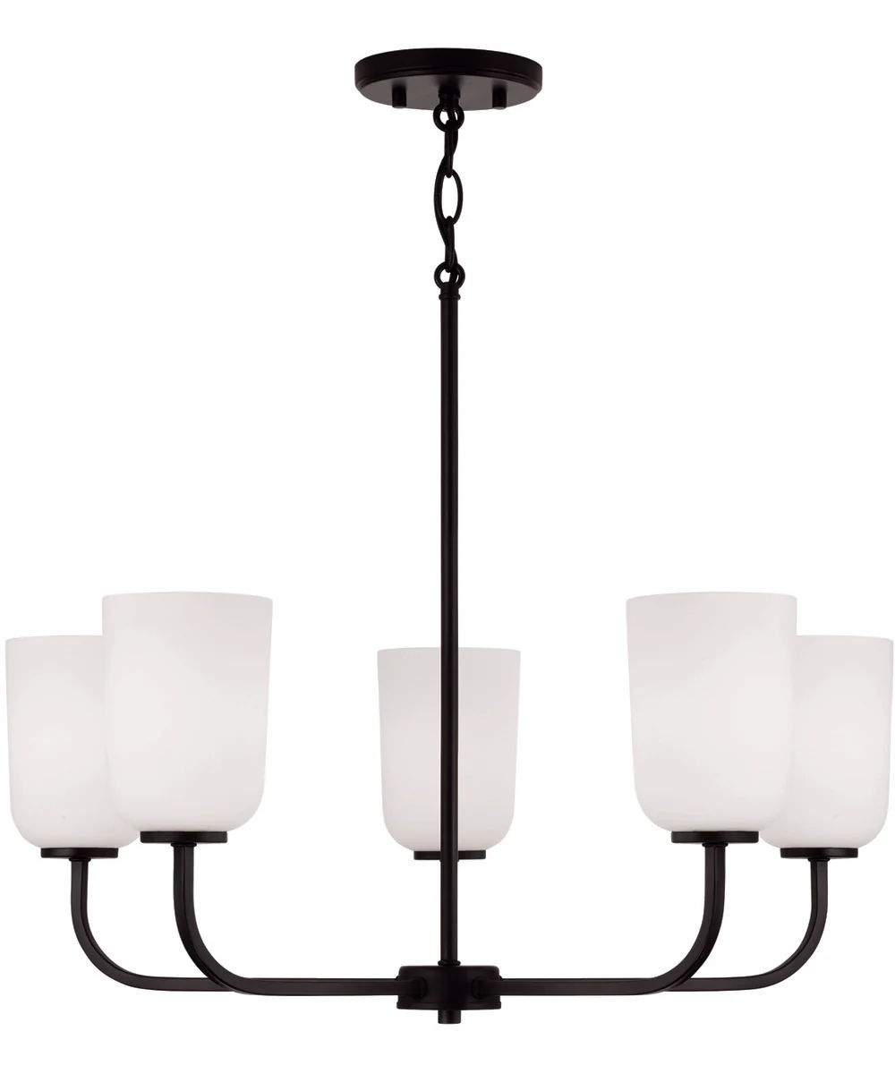 Lawson 5-Light Chandelier Matte Black