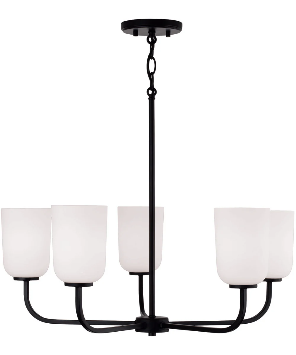 Lawson 5-Light Chandelier Matte Black - Image 4