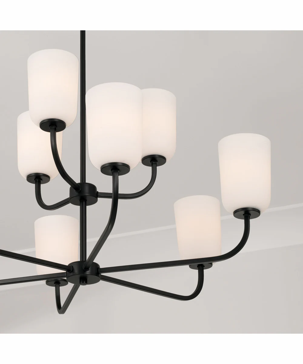 Lawson 9-Light Chandelier Matte Black - Image 3