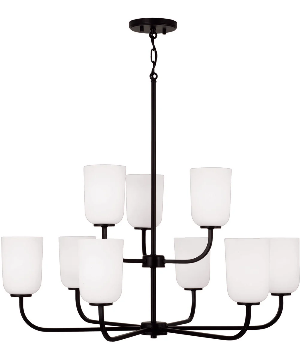 Lawson 9-Light Chandelier Matte Black - Image 4