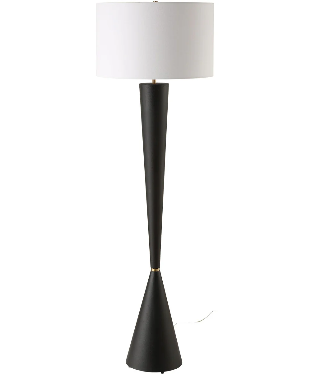 Layla Black Tapered Floor Lamp - Image 4