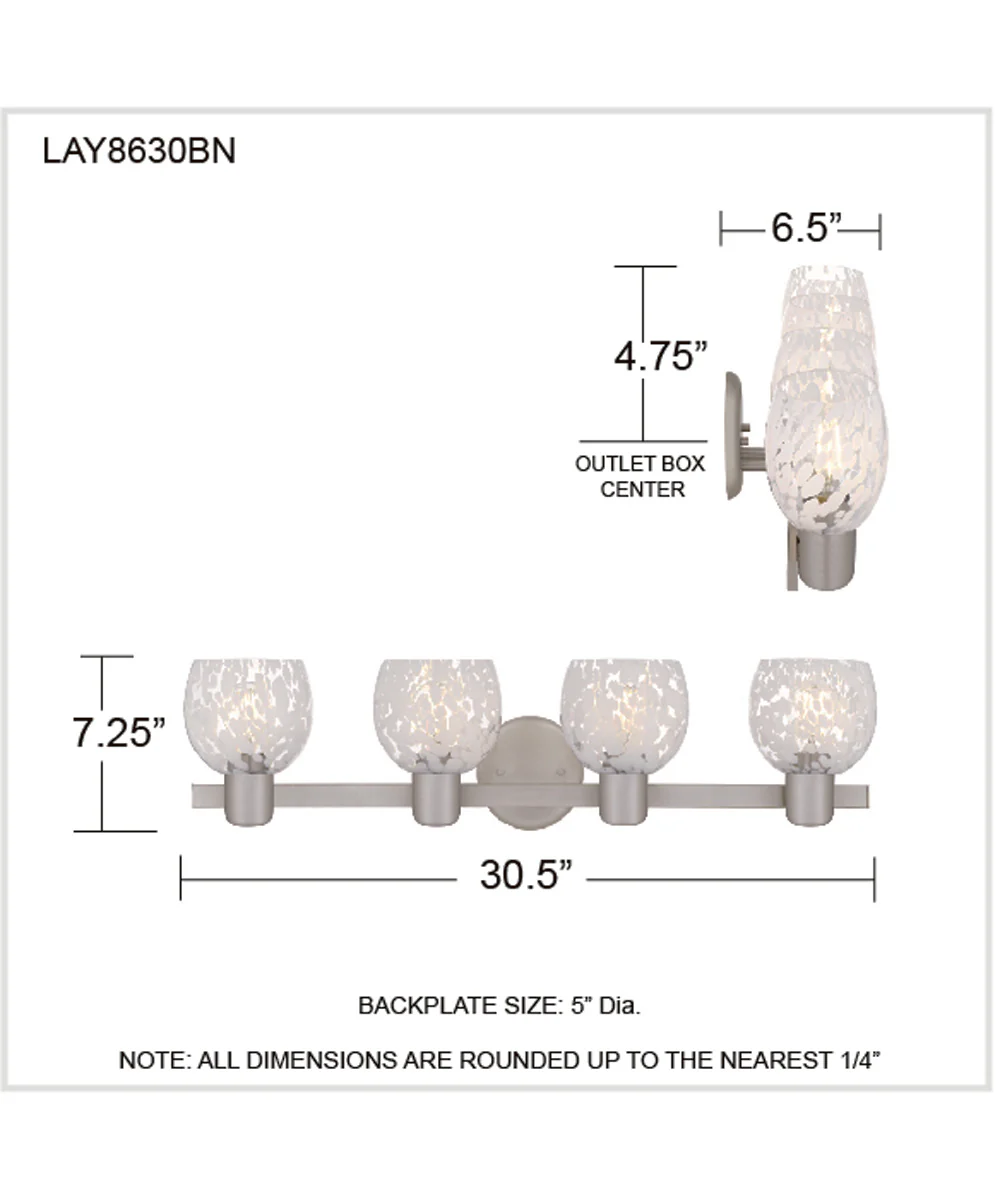 Layton 4-light Bath Light Brushed Nickel - Image 4
