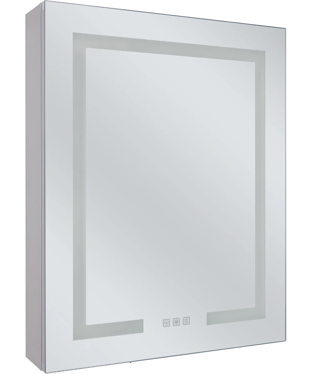 LED Cabinet Mirror 1-Light Mirror White - Image 5