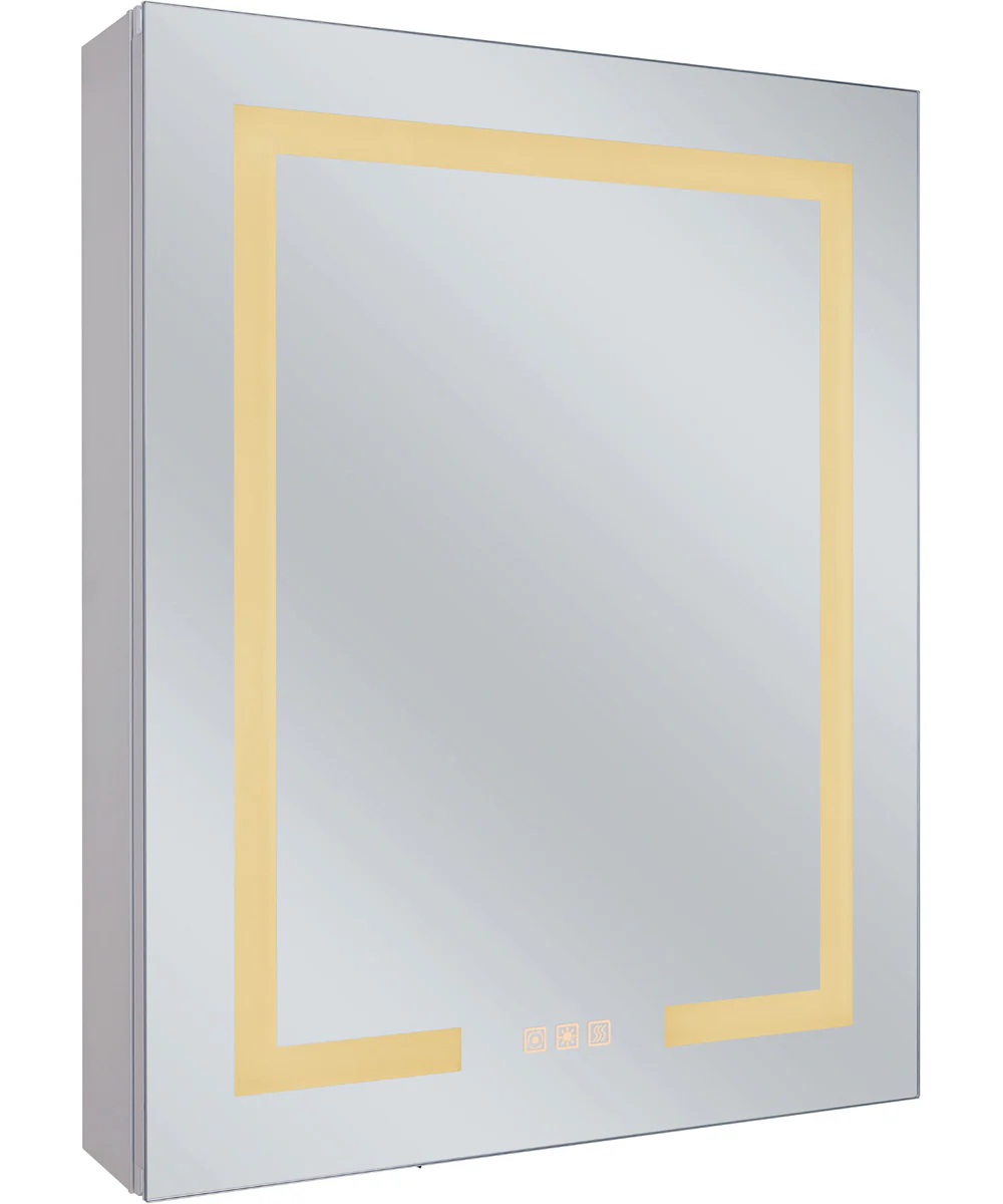 LED Cabinet Mirror 1-Light Mirror White - Image 7