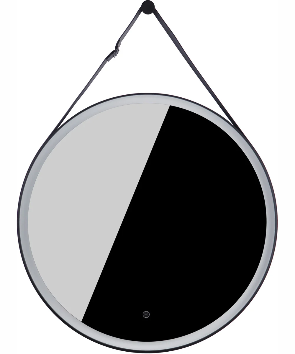 LED Lighted Mirror 1-Light Mirror Flat Black