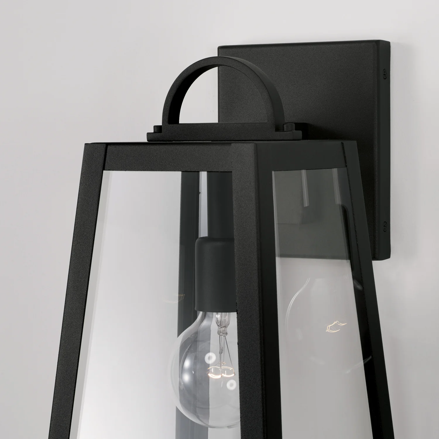 Leighton 1-Light Outdoor Wall-Lantern Rain or Shine - Black - Image 3