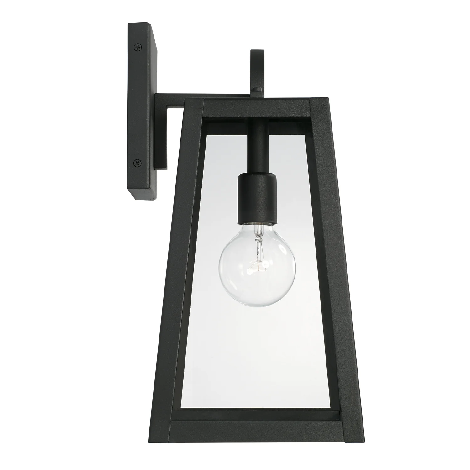 Leighton 1-Light Outdoor Wall-Lantern Rain or Shine - Black - Image 5