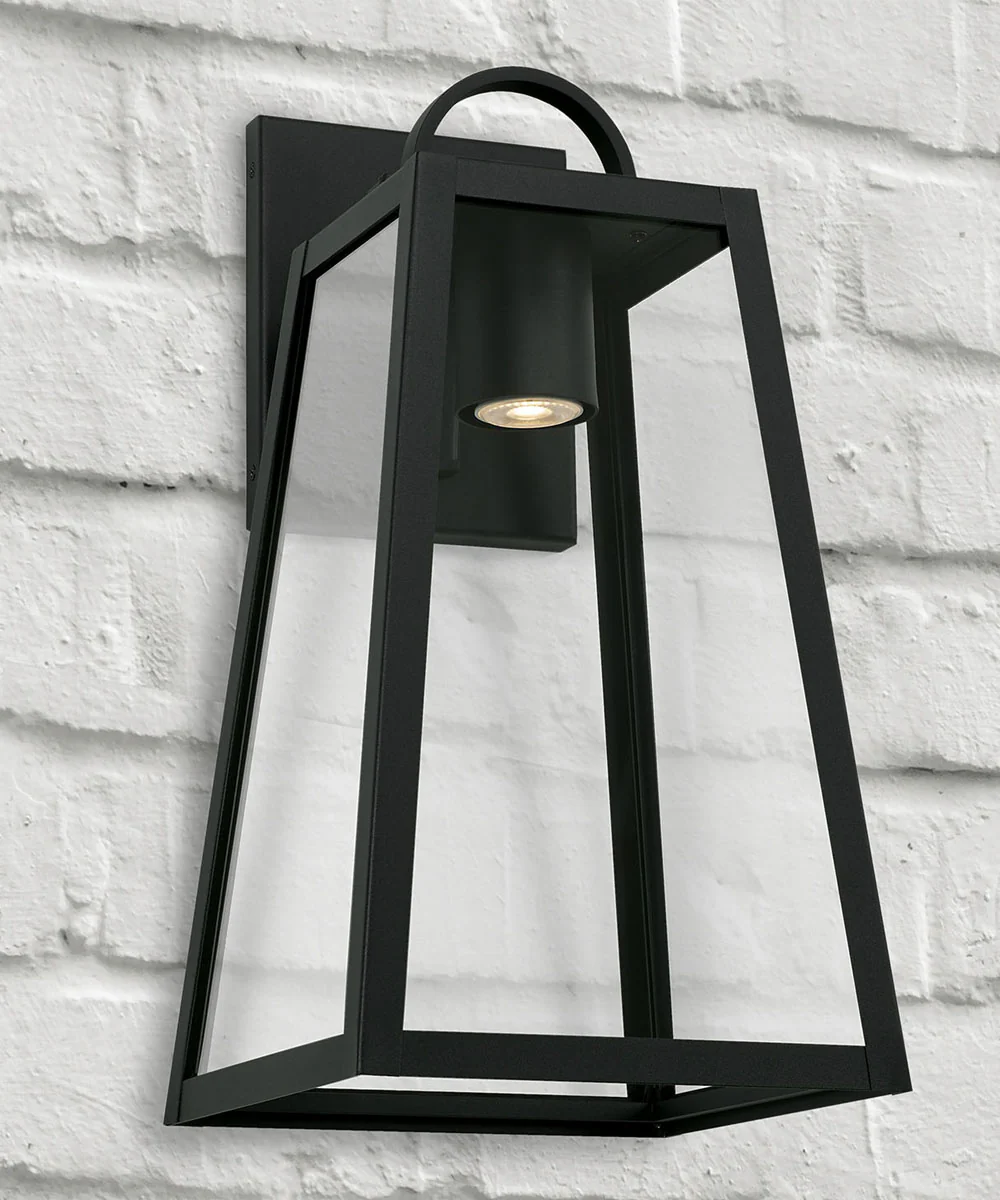 Leighton 1-Light Outdoor Wall-Lantern Rain or Shine - Black - Image 2