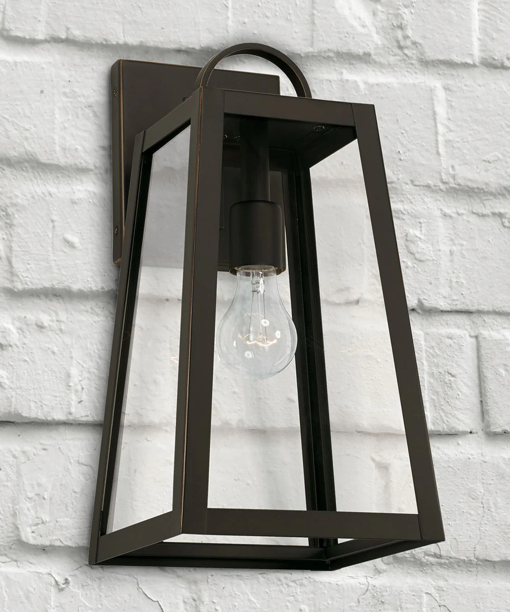 Leighton 1-Light Outdoor Wall-Lantern Rain or Shine - Oiled Bronze - Image 2