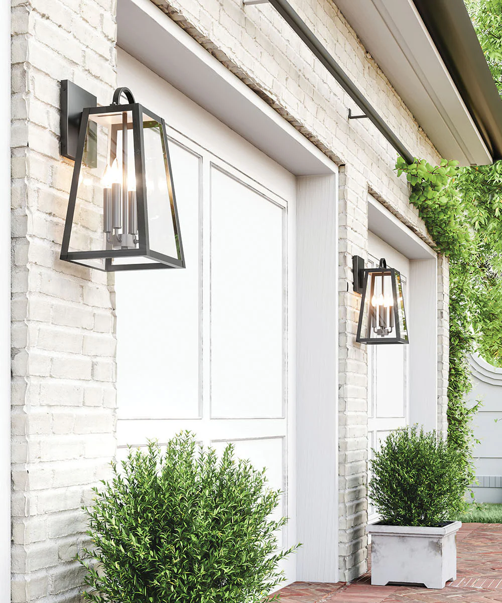 Leighton 4-Light Outdoor Wall-Lantern Rain or Shine - Black - Image 5