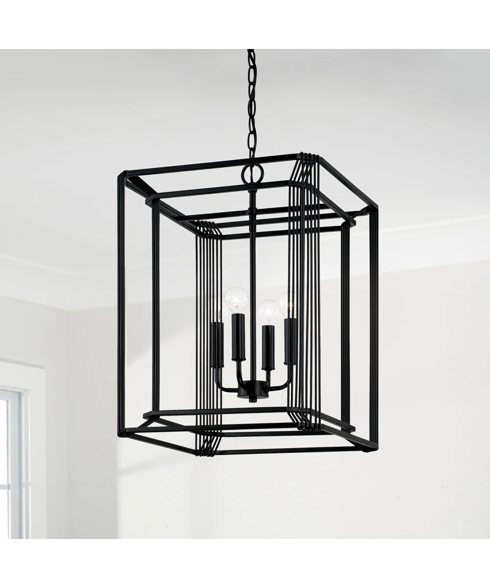 Lennon 4-Light Foyer Matte Black - Image 2