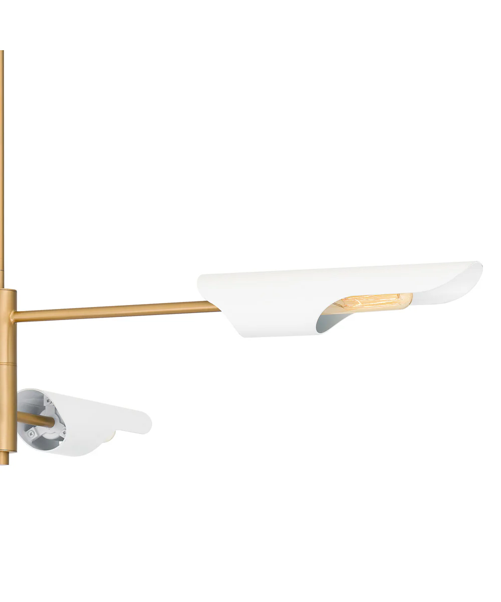 Leoni Medium 4-light Island Light Brushed Weathered Brass - Image 5