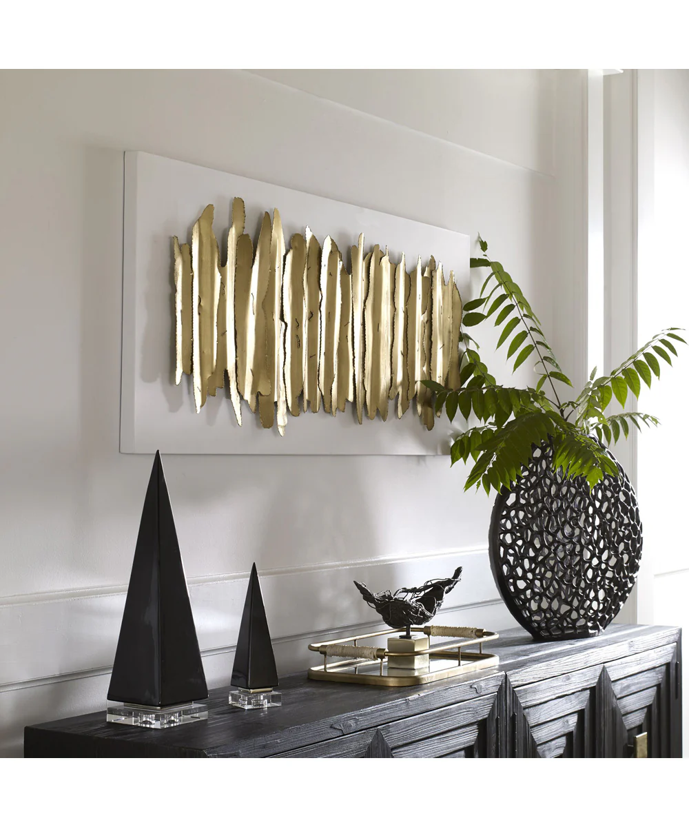 Lev White Metal Wall Decor - Image 2