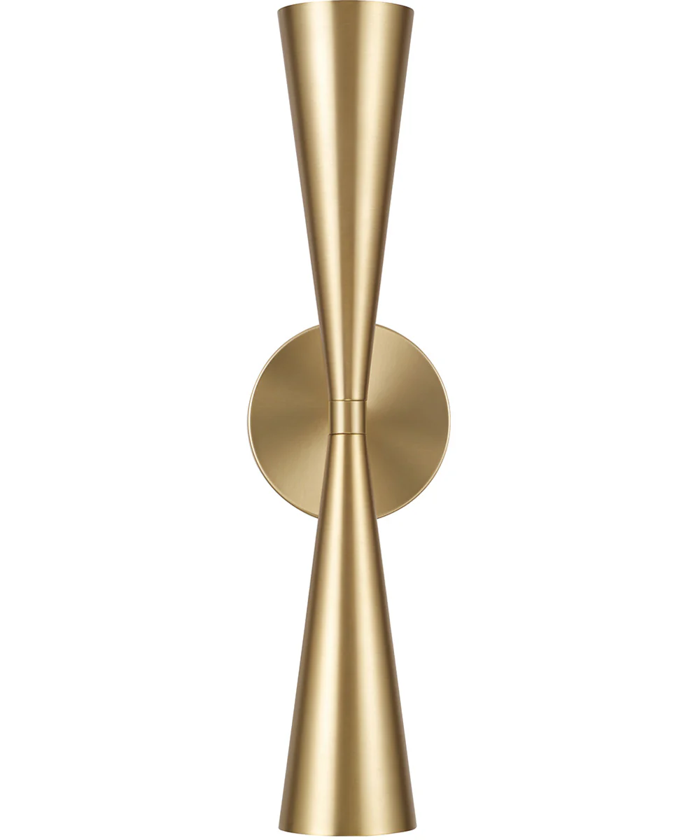Levi 2-Light Sconce Matte Brass - Image 6