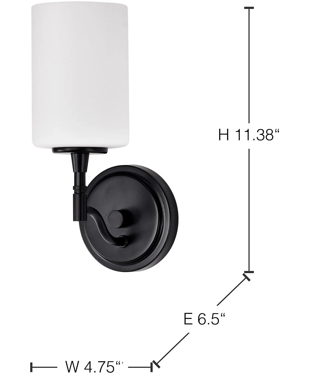 Liam 1-Light Vanity & Wall Matte Black - Image 11