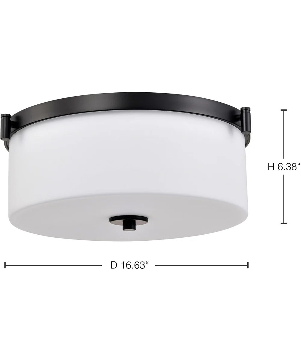 Liam 3-Light Close-to-Ceiling Matte Black - Image 12
