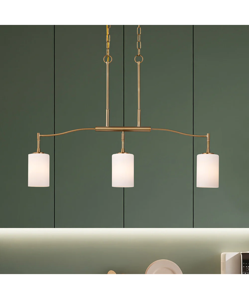 Liam 3-Light Pendant Burnished Brass - Image 3