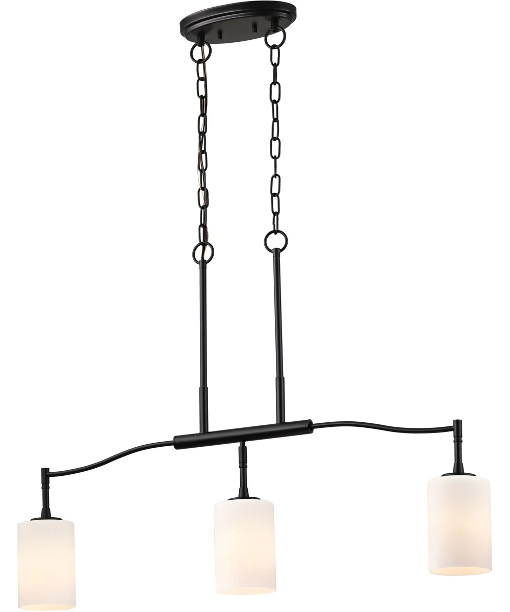 Liam 3-Light Pendant Matte Black - Image 2