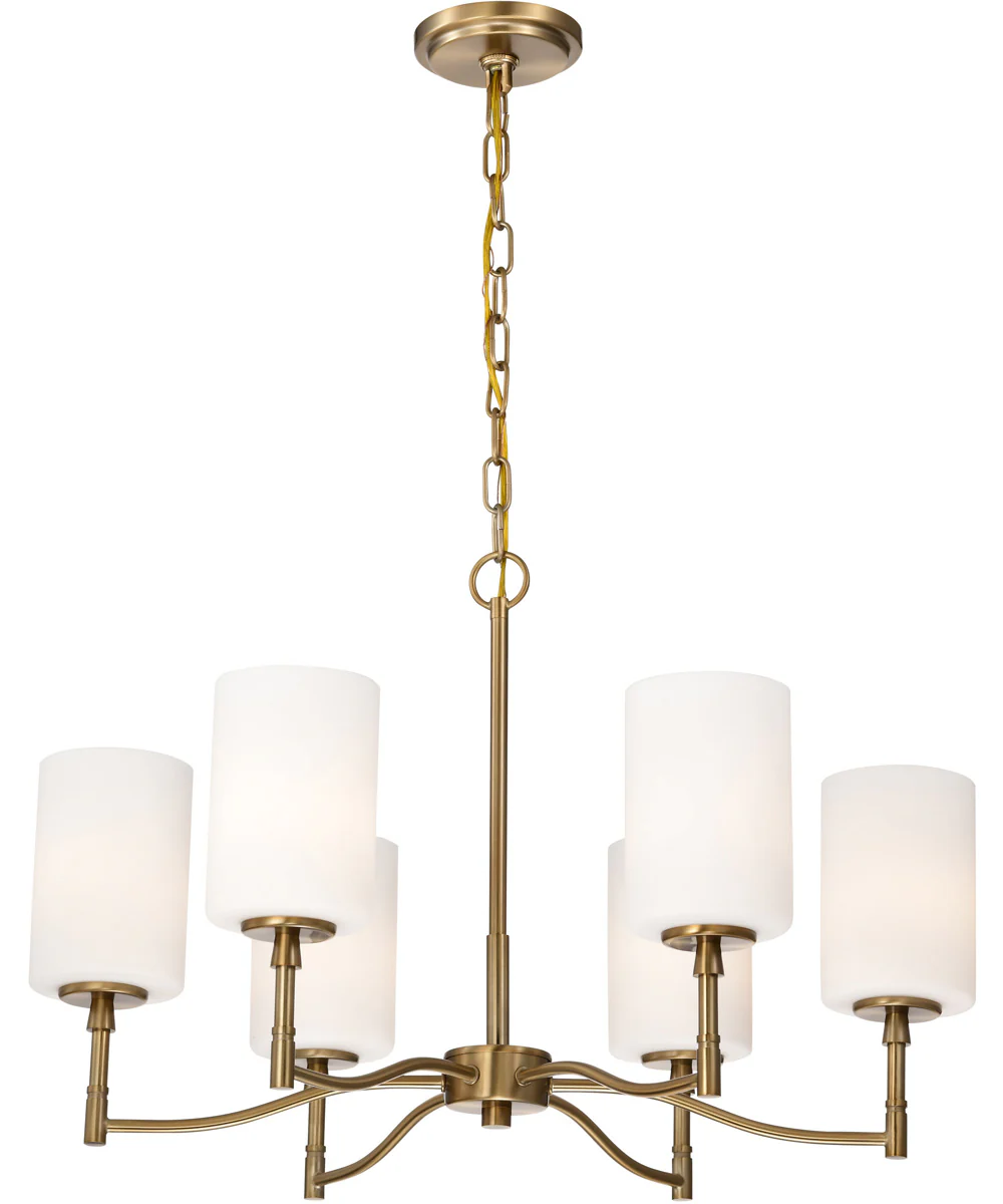 Liam 6-Light Chandelier Burnished Brass - Image 4