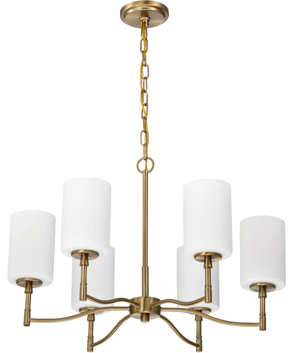 Liam 6-Light Chandelier Burnished Brass - Image 7