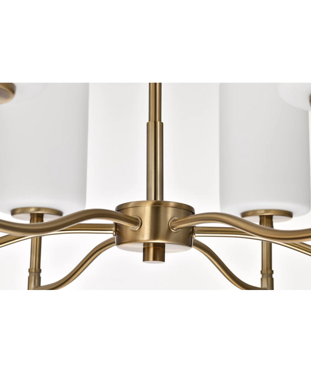Liam 6-Light Chandelier Burnished Brass - Image 9