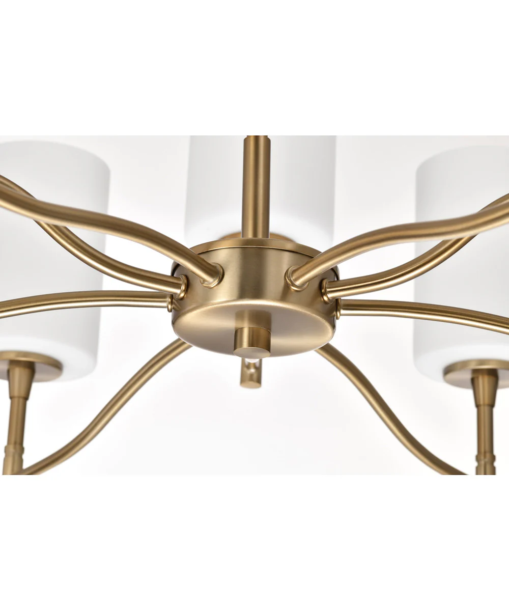 Liam 9-Light Chandelier Burnished Brass - Image 11
