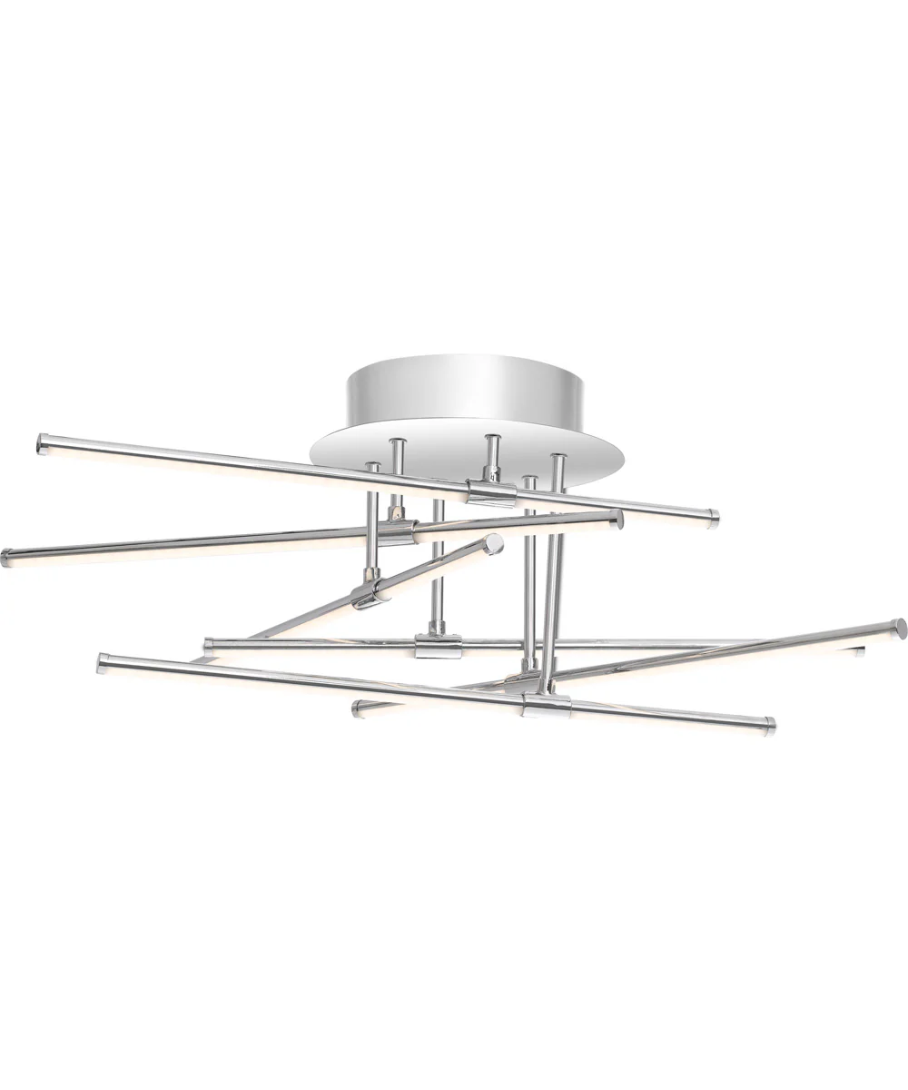 Lightshow Semi Flush Mount Polished Chrome