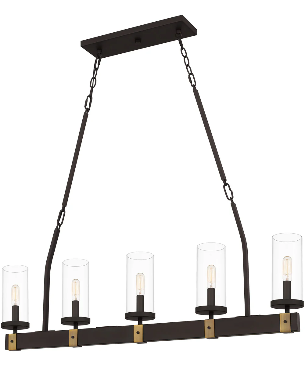 Lisbon 5-light Island Light Old Bronze - Image 2