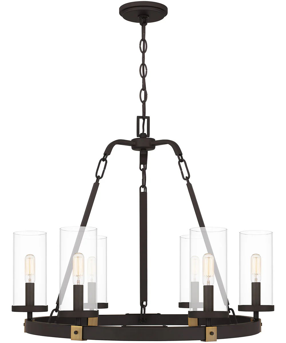 Lisbon 6-light Chandelier Old Bronze