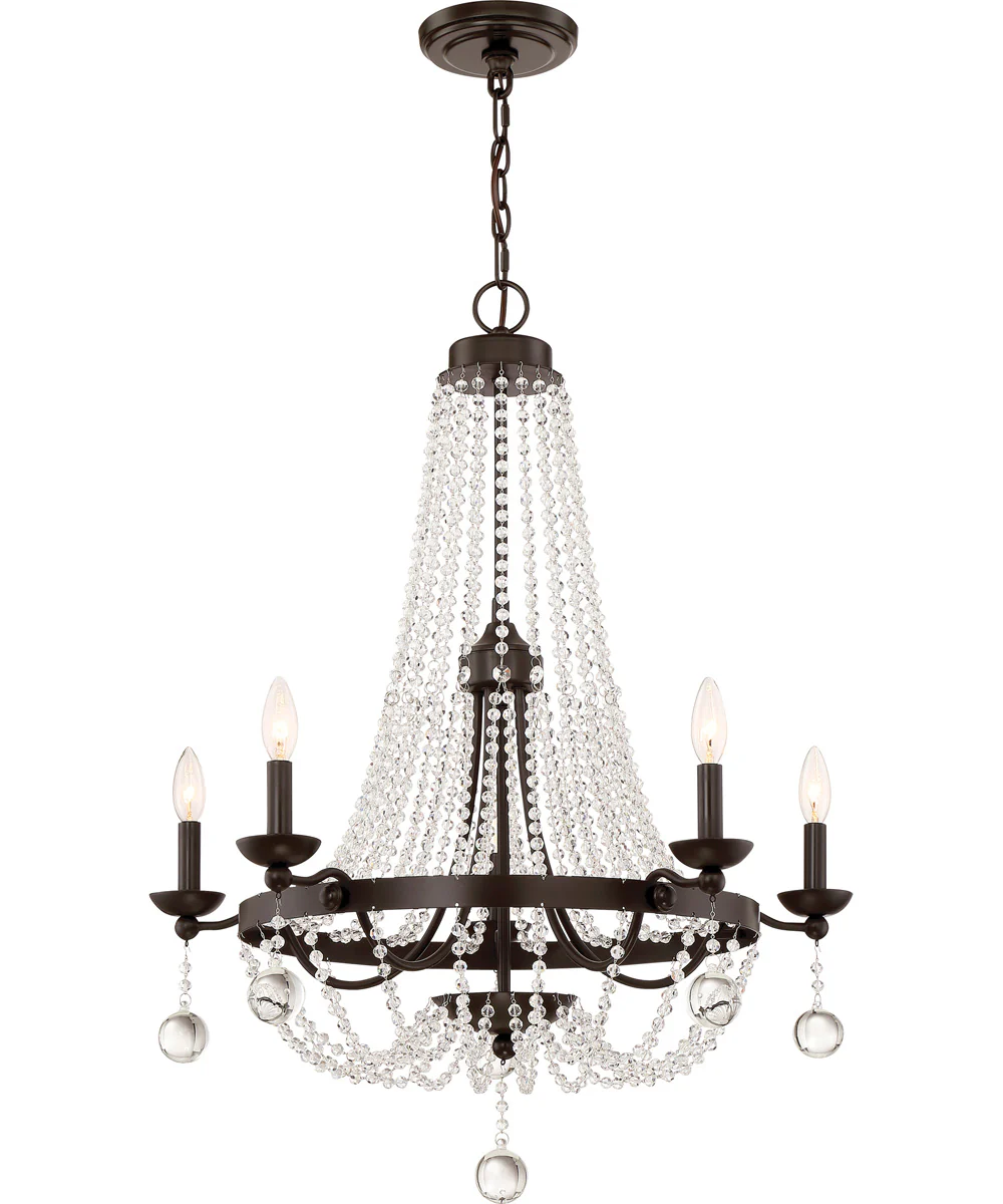Livery 5-light Chandelier Western Bronze - Image 2