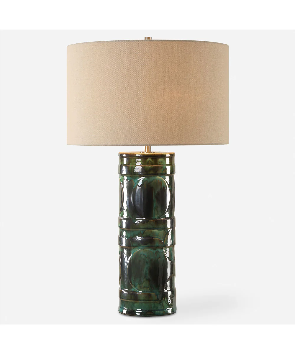 Loch Green Glaze Table Lamp