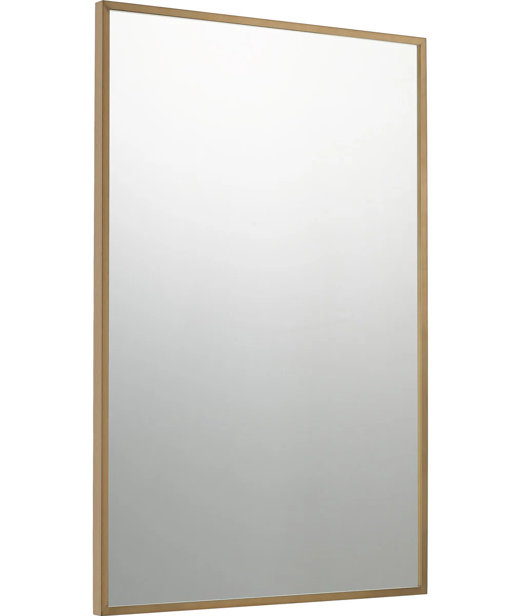 Lockport Large Mirror Antique Brass - Image 3