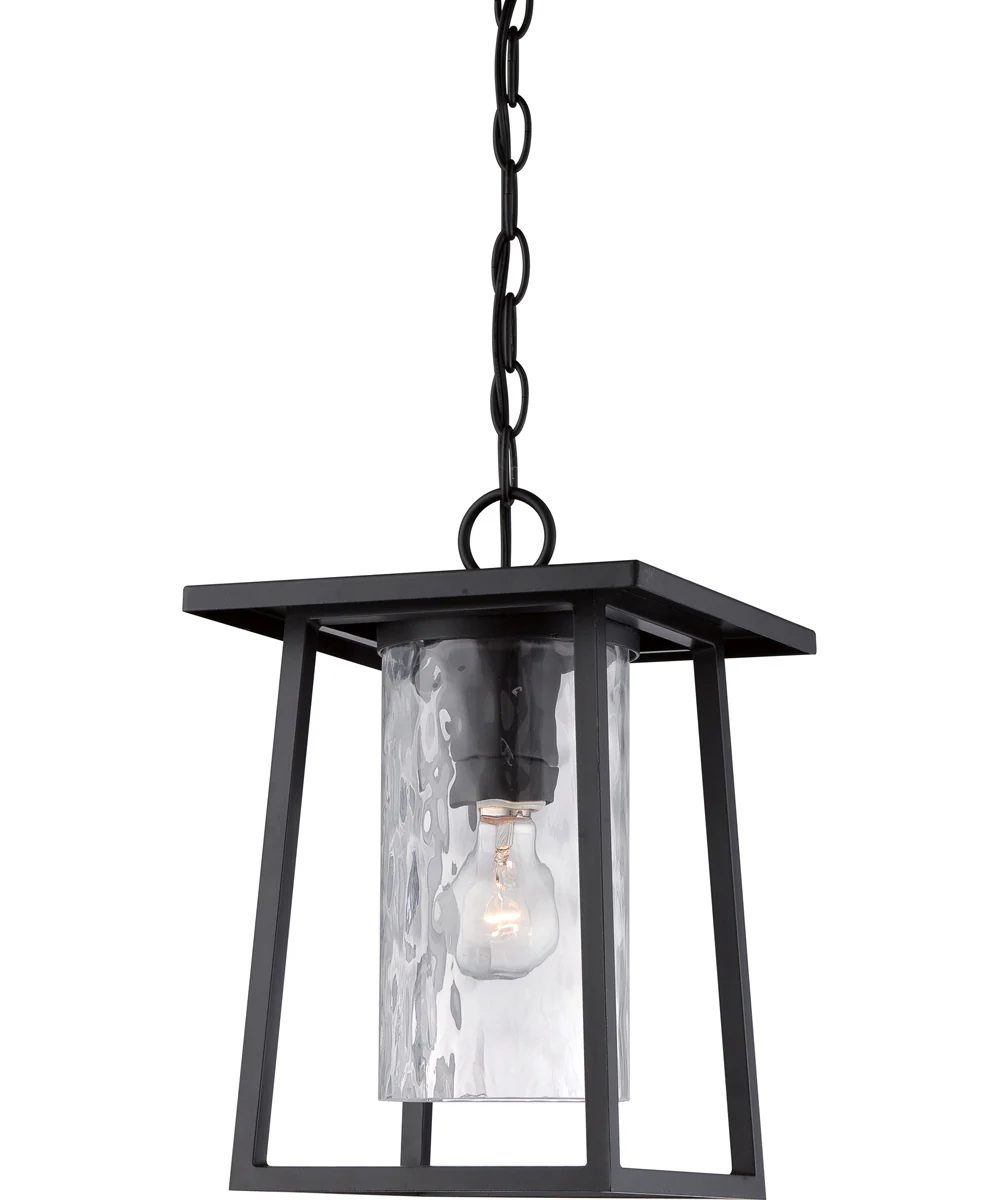 Lodge Large 1-light Outdoor Pendant Light Mystic Black - Image 2