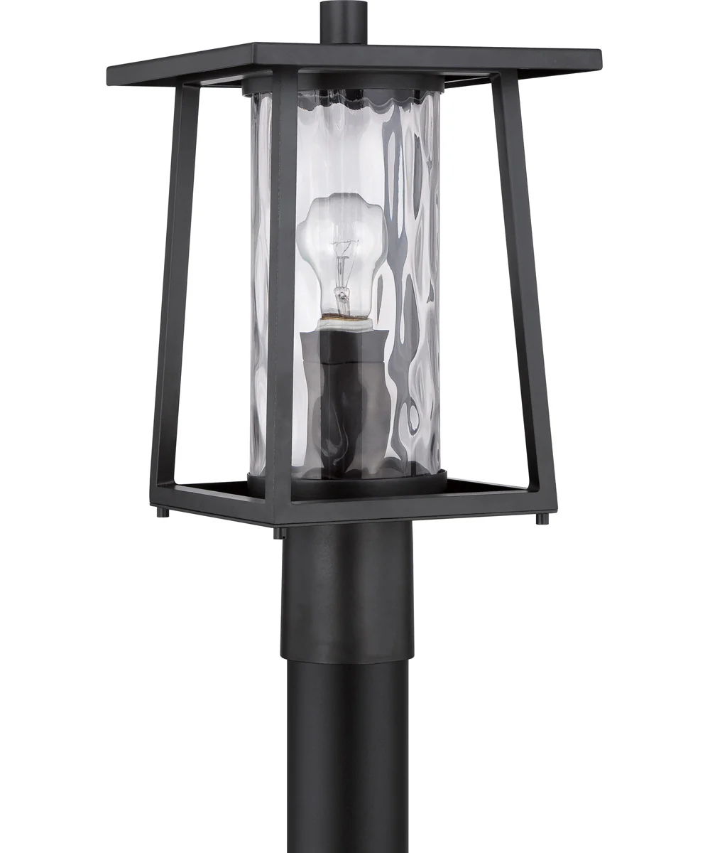 Lodge Large 1-light Outdoor Post Light Mystic Black - Image 3